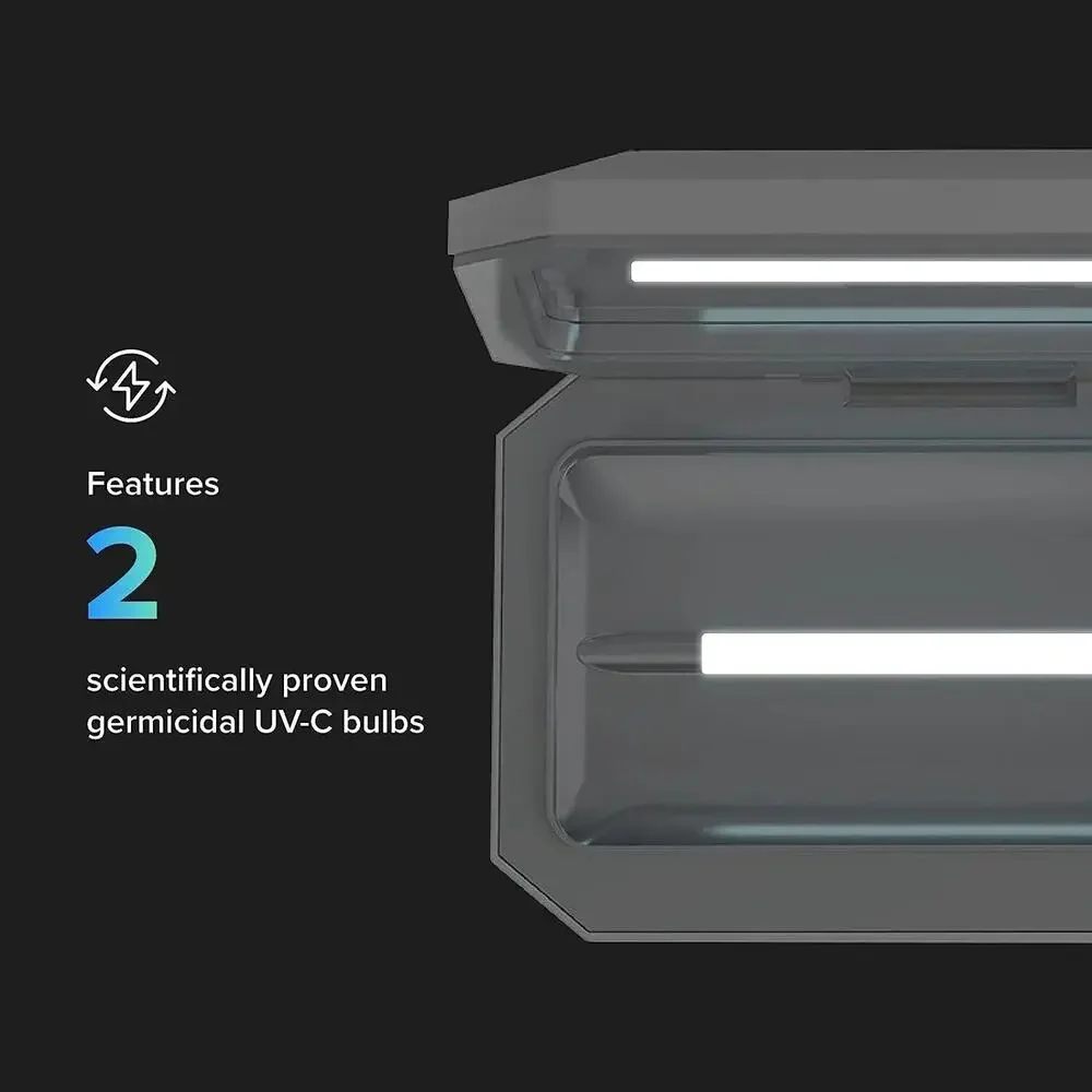 PhoneSoap Basic Cell Phone UV Light Sanitizer Box (Black)